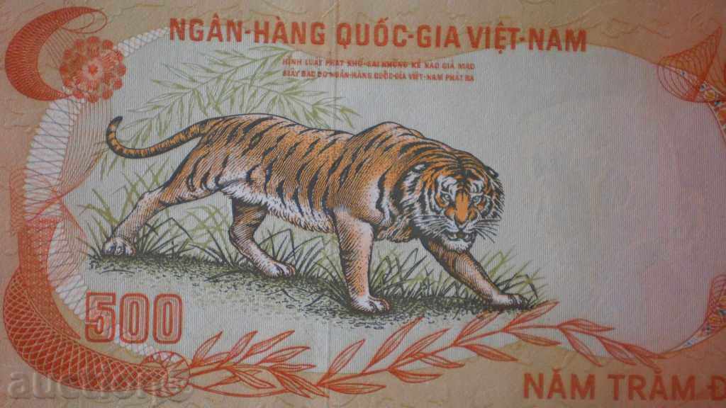 Banknota Vietnam 500 Dong 1972 UNC