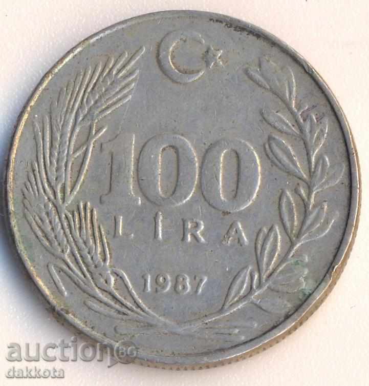 Turcia 100 liras 1987