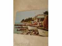 Пощенска картичка Поморие Морската спортна база 1981