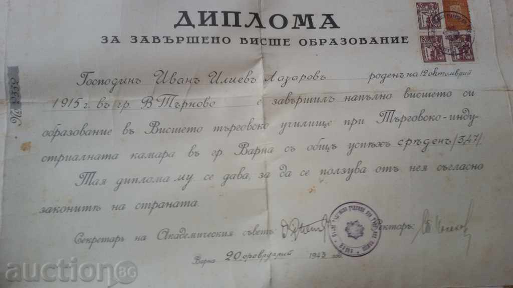 Auction  Higher School of Business DIPLOMA AND SVEDETELSVO