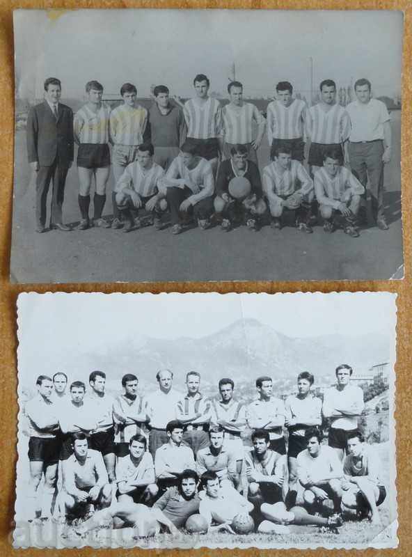 2 old photos of unknown football teams