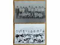 2 old photos of unknown football teams