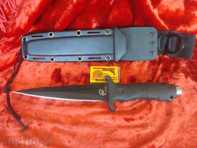 Landing and submarine knife with "Rambo" blade, new.