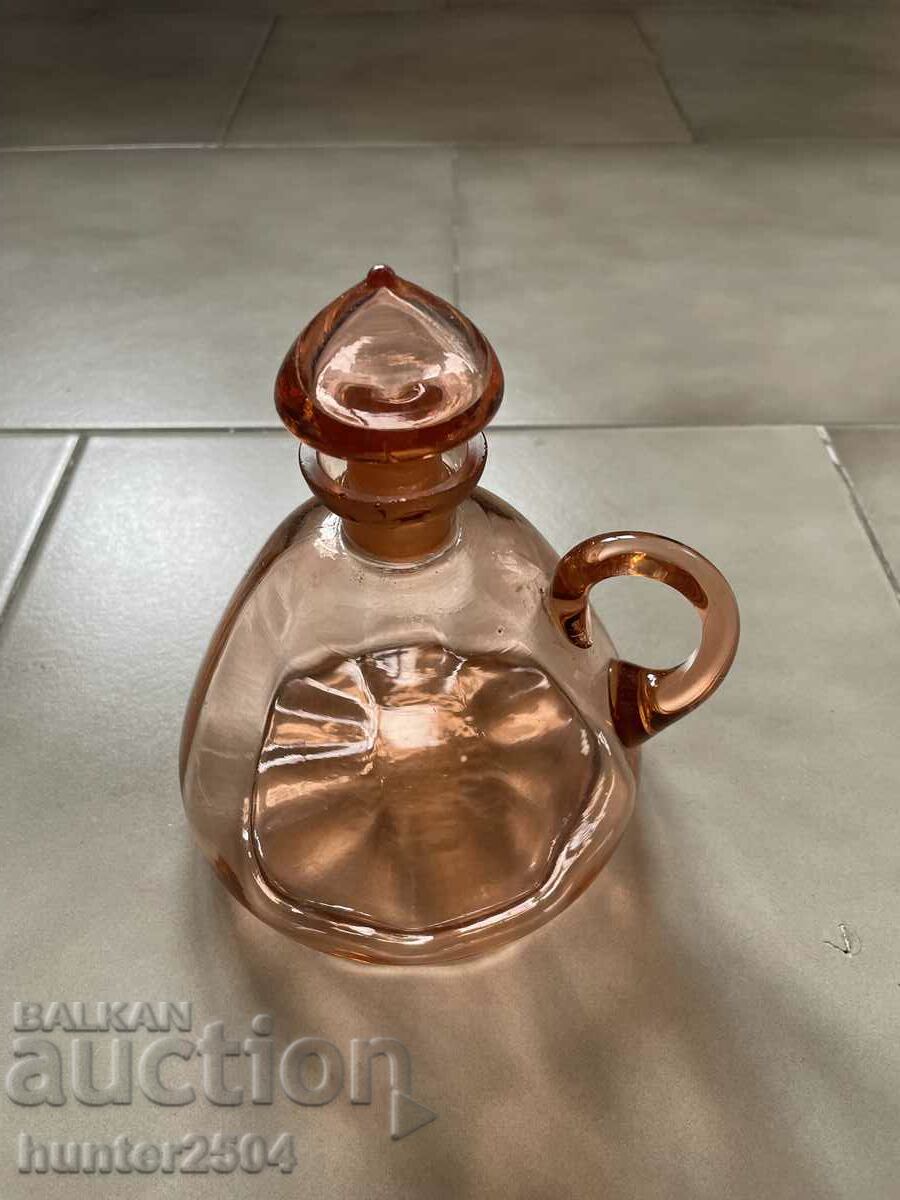 Liquor bottle-17 cm, color, glass