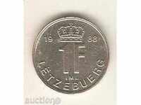 + Λουξεμβούργο 1 Franc 1988