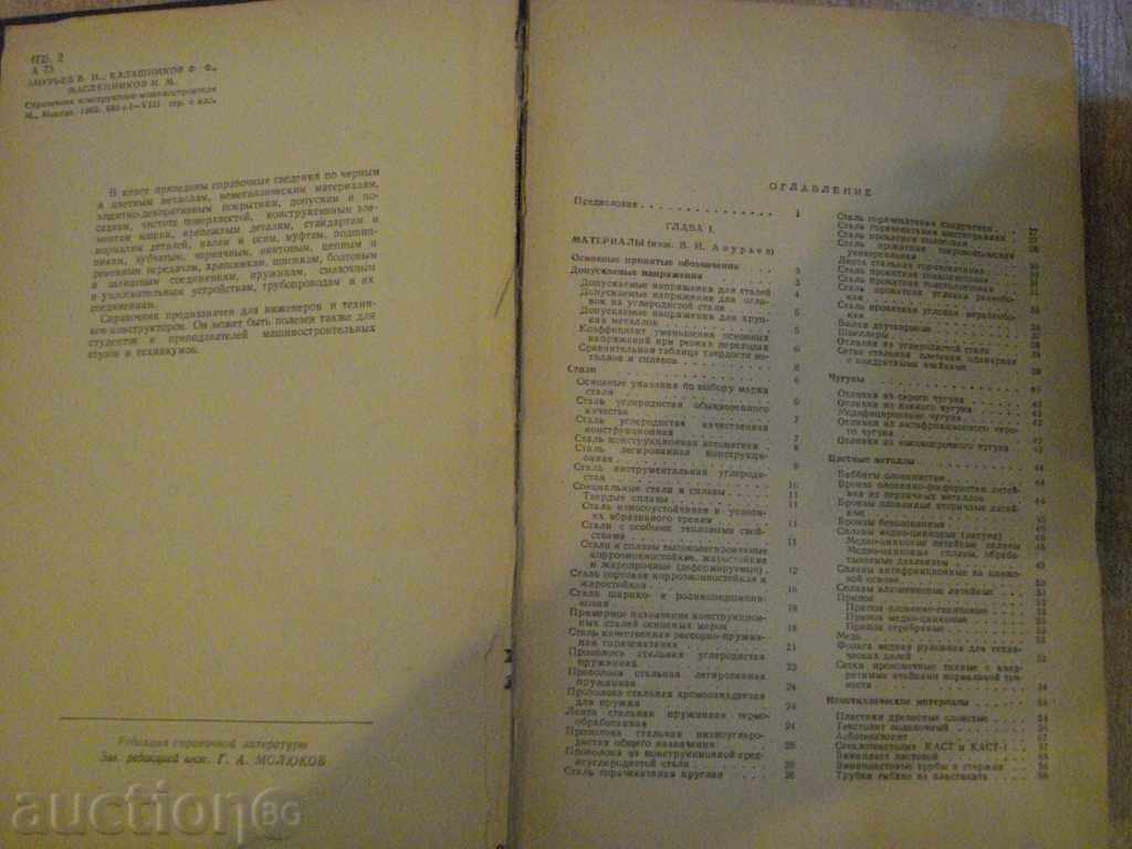 Book Guide Designer-Machine-V.A.Anuriev "688p with price 15.00 BGN | € 7.67