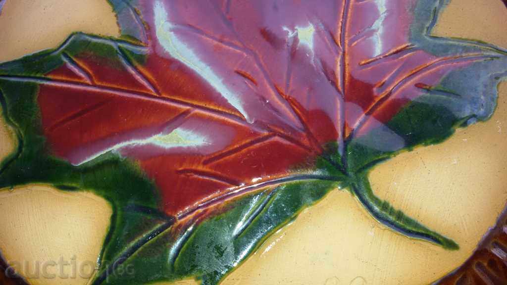 Auction  terracotta ceramic tinted panel decoration decorator