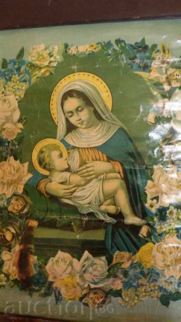 icon lithography Virgin Mary the god's mother - 5