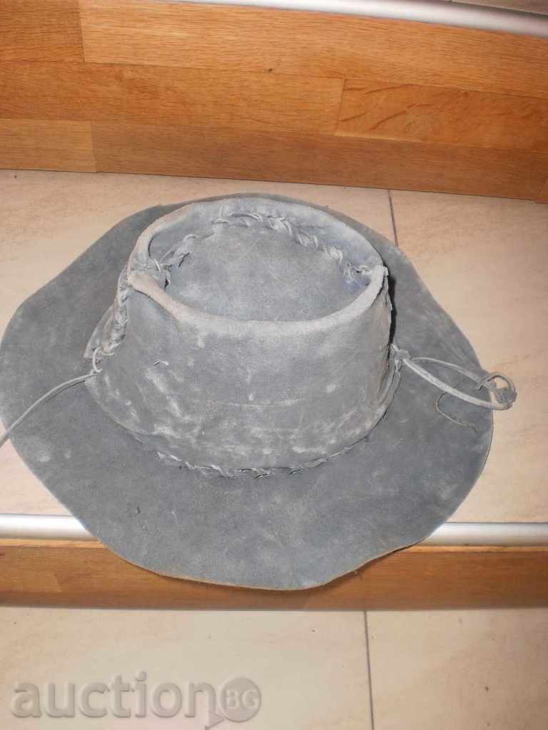 Indiana Jones' hat from an African buffalo in gray