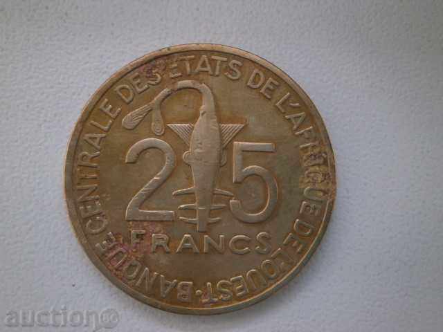 West African States / Mali / - 25 francs, 1997 - 23 W with price 3.95 BGN | € 2.02 West African States / Mali / - 25 francs, 1997 - 23 W with price 3.95 BGN | € 2.02