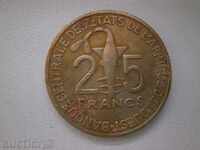 West African States / Mali / - 25 francs, 1997 - 23 W