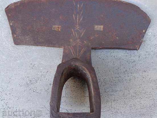 Mop, an old wrought iron tool, a chap, an agricultural instrument with price 37.00 BGN | € 18.92