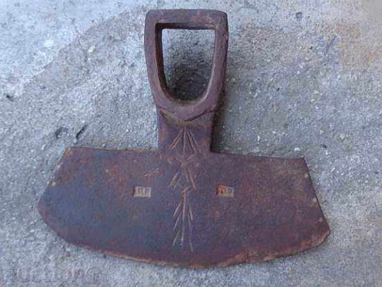 Mop, an old wrought iron tool, a chap, an agricultural instrument - 7