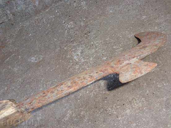 Handle, instrument, hand forged cutter, chopper, machete - 6 Handle, instrument, hand forged cutter, chopper, machete - 6