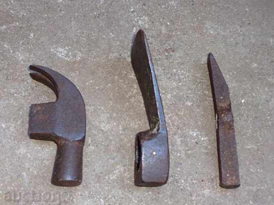 Lot of cutlery, tools, tool, wrought iron - 5