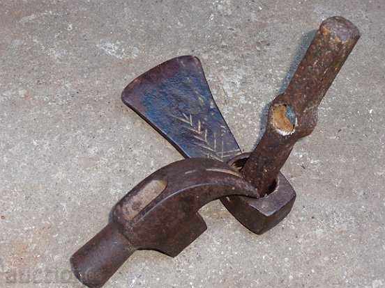 Lot of cutlery, tools, tool, wrought iron - 7