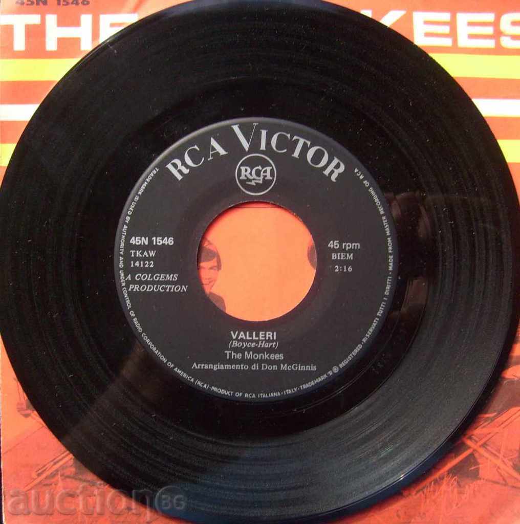 small plate - The Monkees - Valleri - 1968 with price 70.00 BGN | € 35.79 small plate - The Monkees - Valleri - 1968 with price 70.00 BGN | € 35.79