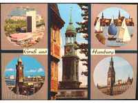 Пощенска картичка  Хамбург от Германия. Надписана.