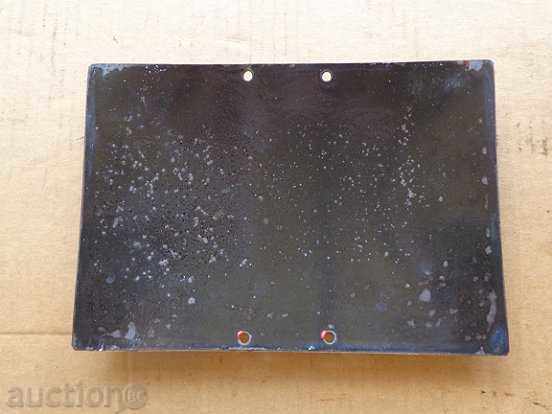 Delivery of Socialist plate enamel partisan tombstone plate, ORIGINAL Delivery of Socialist plate enamel partisan tombstone plate, ORIGINAL