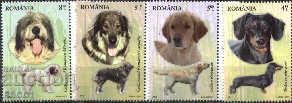 Чисти марки Кучета  2012 от Румъния
