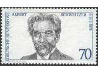 Καθαρό σήμα Albert Schweitzer, ο βραβευμένος με Νόμπελ το 1975 στη Γερμανία