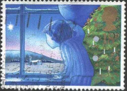 Christmas stamped Christmas 1987 from Great Britain