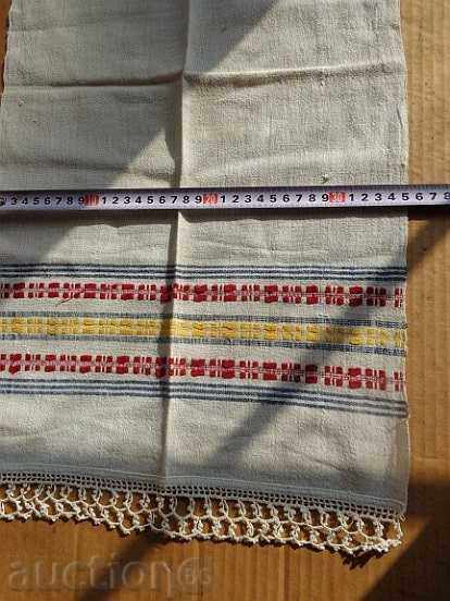 Delivery of Old fringed cloth with lace, knitting, fringe with embroidery Delivery of Old fringed cloth with lace, knitting, fringe with embroidery