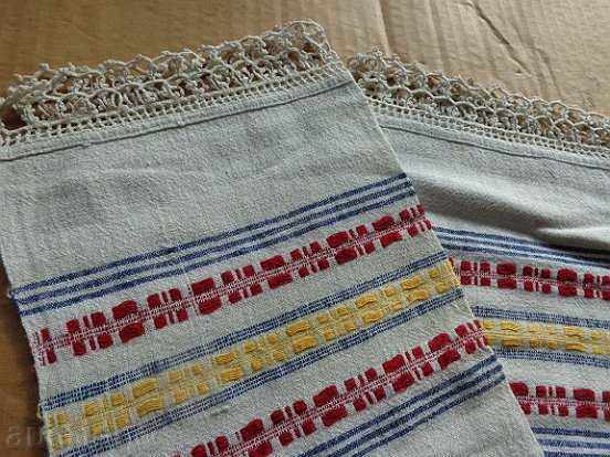 Old fringed cloth with lace, knitting, fringe with embroidery - 5 Old fringed cloth with lace, knitting, fringe with embroidery - 5