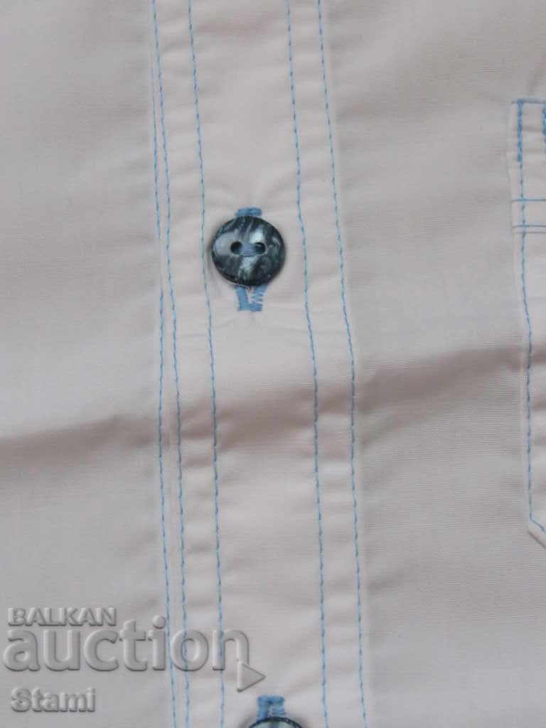 Delivery of White children's shirt with embroidered pocket, size 86 and 110, new Delivery of White children's shirt with embroidered pocket, size 86 and 110, new