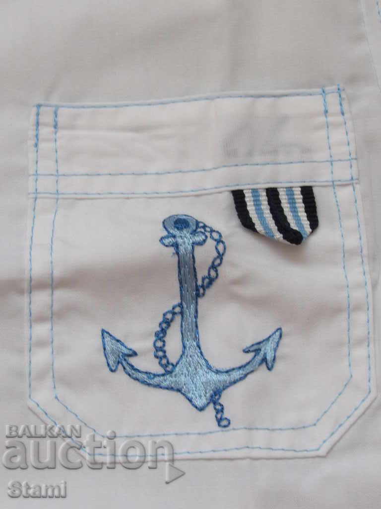 White children's shirt with embroidered pocket, size 86 and 110, new - 5 White children's shirt with embroidered pocket, size 86 and 110, new - 5