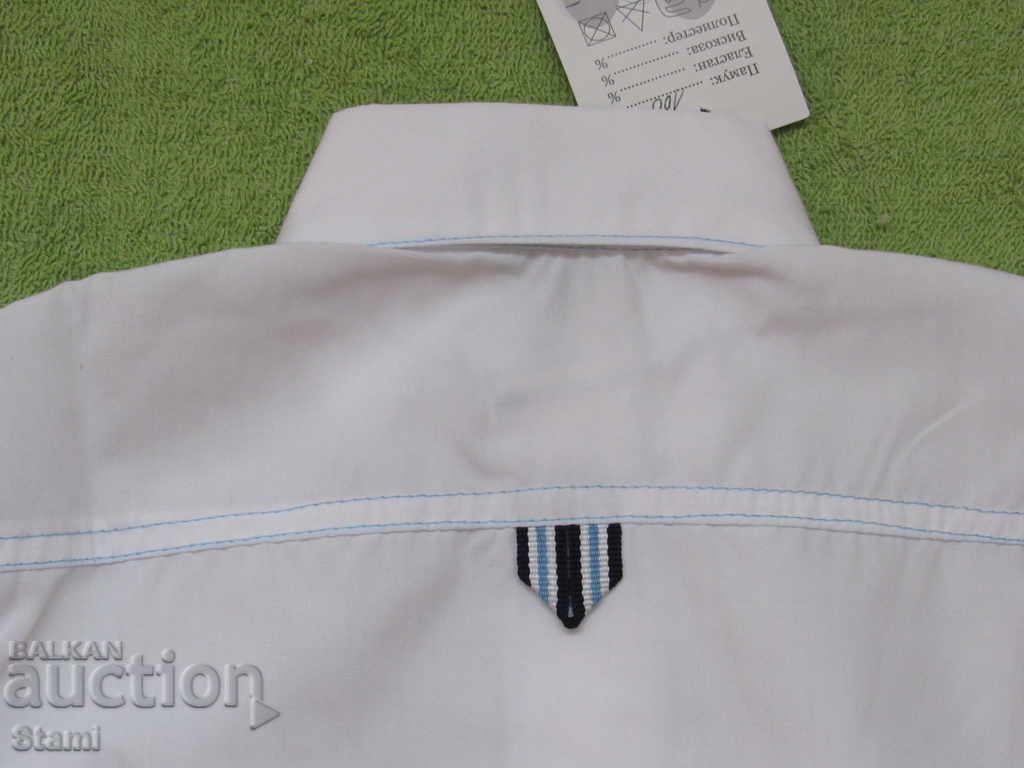 White children's shirt with embroidered pocket, size 86 and 110, new - 7 White children's shirt with embroidered pocket, size 86 and 110, new - 7