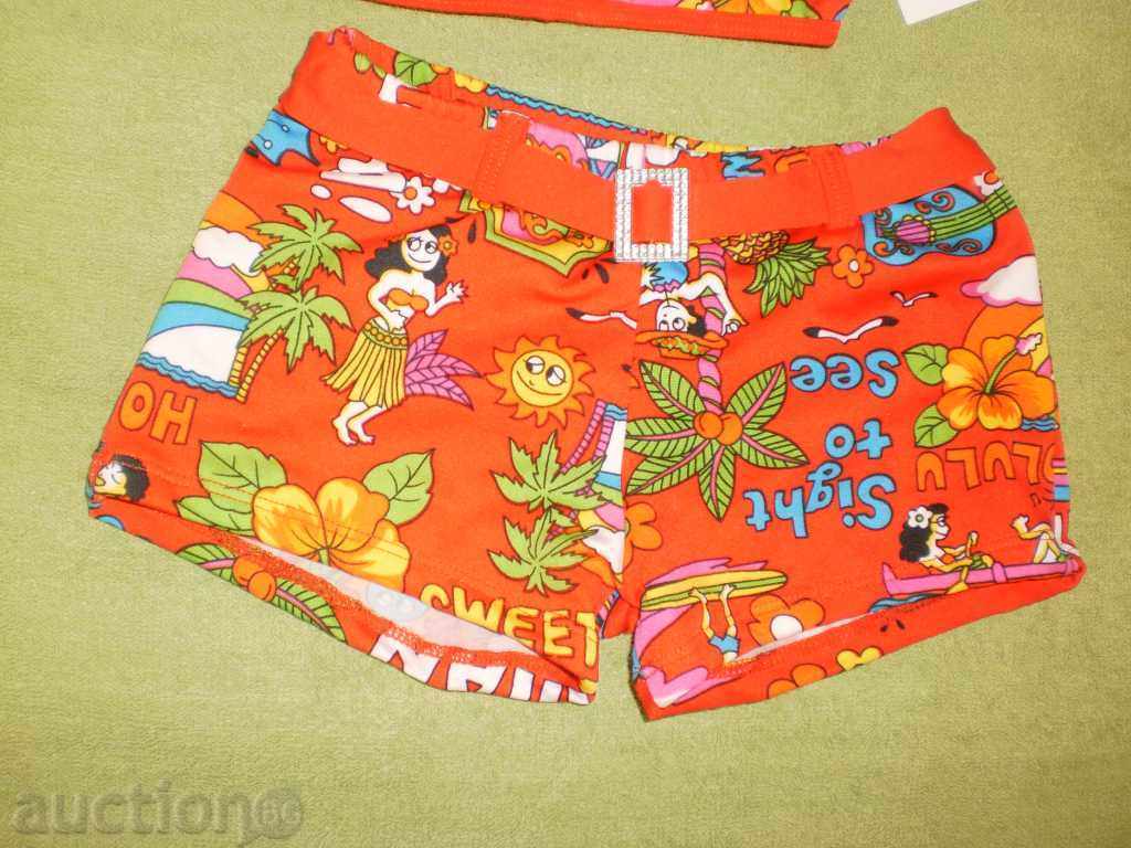 Children's bathing suit in red for 7-8 year old baby, new with price 8.00 BGN | € 4.09 Children's bathing suit in red for 7-8 year old baby, new with price 8.00 BGN | € 4.09