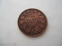 10 penniа 1915 Русия-Финландия