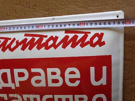 Delivery of Enameled plate, plate