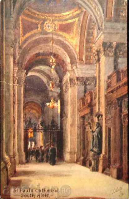 St.Pauls Cathedral-стара пощенска картичка