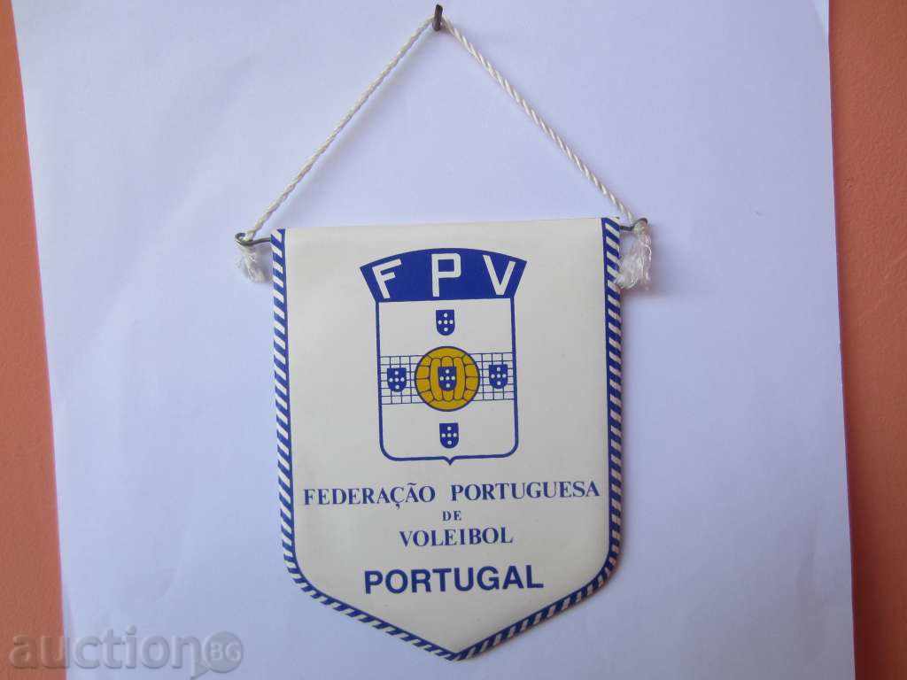 VOLLEYBALL-FLAG-PORTUGUESE VOLLEYBALL FEDERATION with price 3.00 BGN | € 1.53