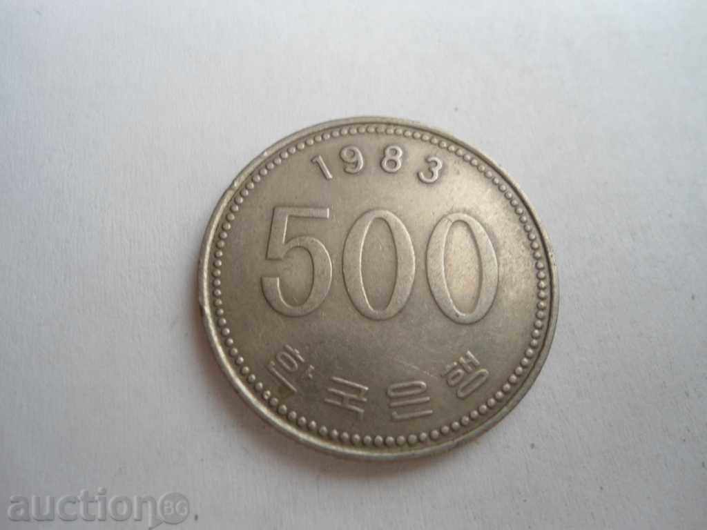 SOUTH KOREA 500 WON 1983