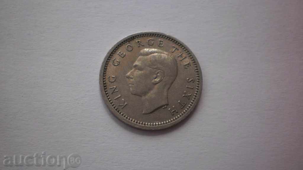 Noua Zeelandă 3 pence 1948 de monede rare cu preț € 3.58 | 7.00 BGN