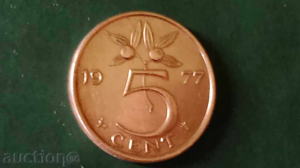 5 CENT 1977 with price € 2.34 | 4.58 BGN