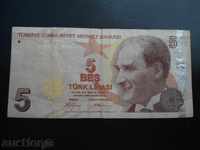 TURCIA 5 lire 2009