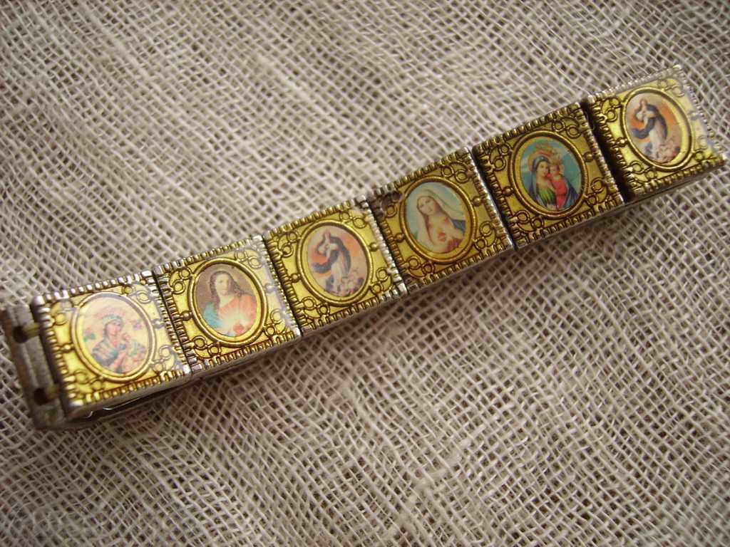 Sell a metallic bracelet with religious motifs with price 9.00 BGN | € 4.60 Sell a metallic bracelet with religious motifs with price 9.00 BGN | € 4.60