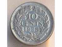 Холандия 5 цента 1938 година, сребърна