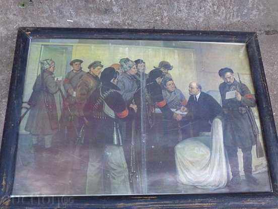 Sat photo framed, portrait, poster, propaganda Lenin with price 59.00 BGN | € 30.17 Sat photo framed, portrait, poster, propaganda Lenin with price 59.00 BGN | € 30.17