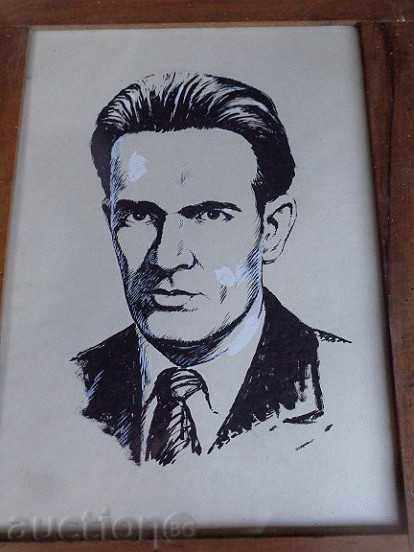 Auction Social photo in a frame, portrait, poster Nikola Vaptsarov Auction Social photo in a frame, portrait, poster Nikola Vaptsarov