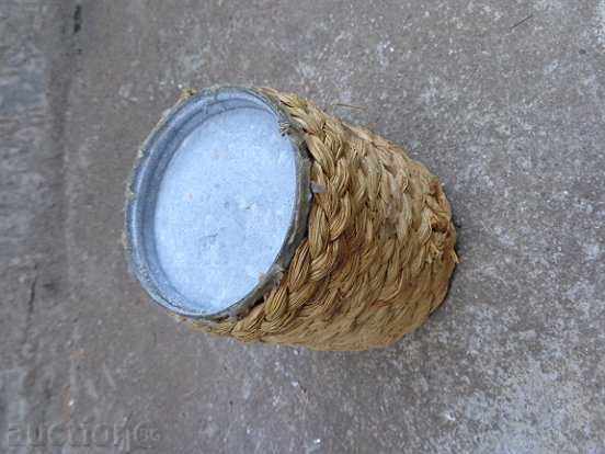 Small vase braid with rattan, a camouflage - 6 Small vase braid with rattan, a camouflage - 6