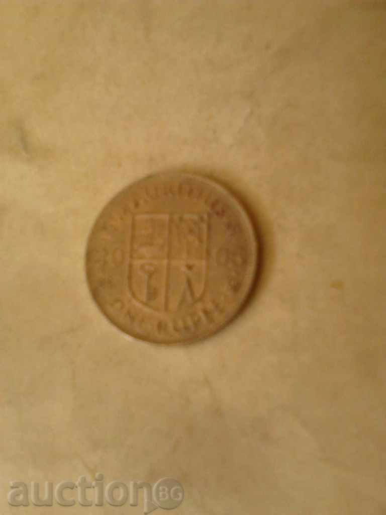 Мавриций 1 рупия 2005