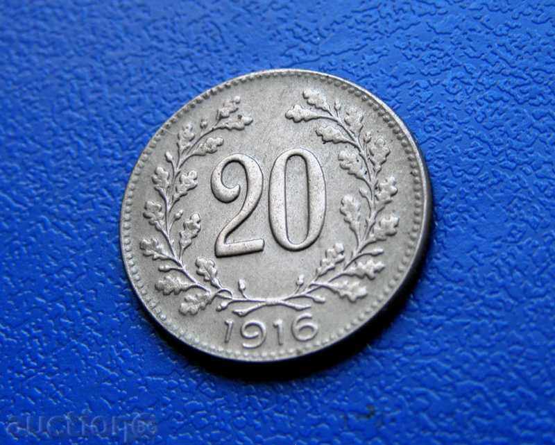Auction Austria - 20 Heller - 1916 Auction Austria - 20 Heller - 1916
