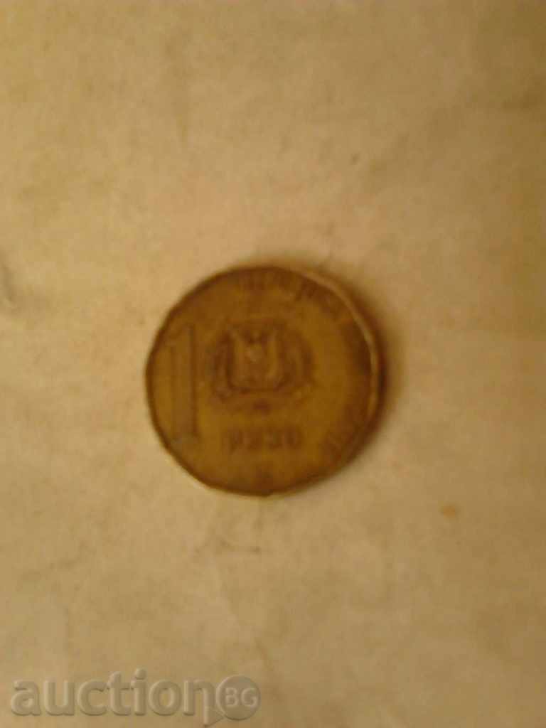 Republica Dominicană 1 Peso 1991