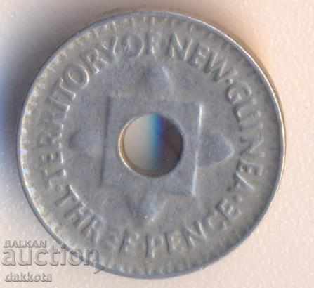 English New Guinea 3 pence 1944 with price 25.00 BGN | € 12.78 English New Guinea 3 pence 1944 with price 25.00 BGN | € 12.78
