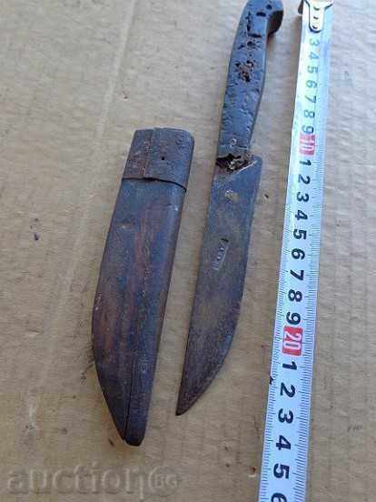 Old shepherd knife with kennel, dagger, karaoke, - 5 Old shepherd knife with kennel, dagger, karaoke, - 5